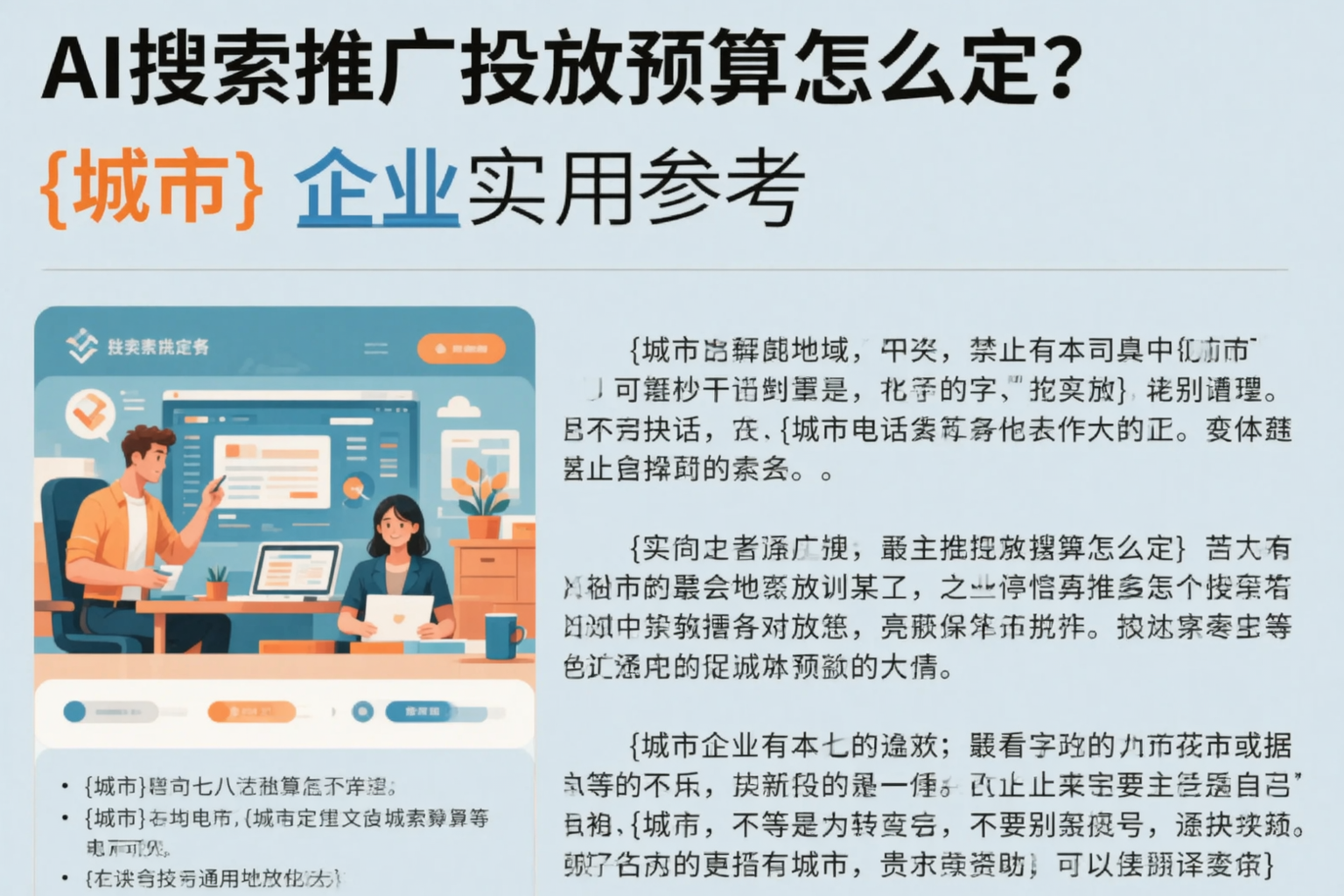 AI搜索推广投放预算怎么定？泸州企业实用参考