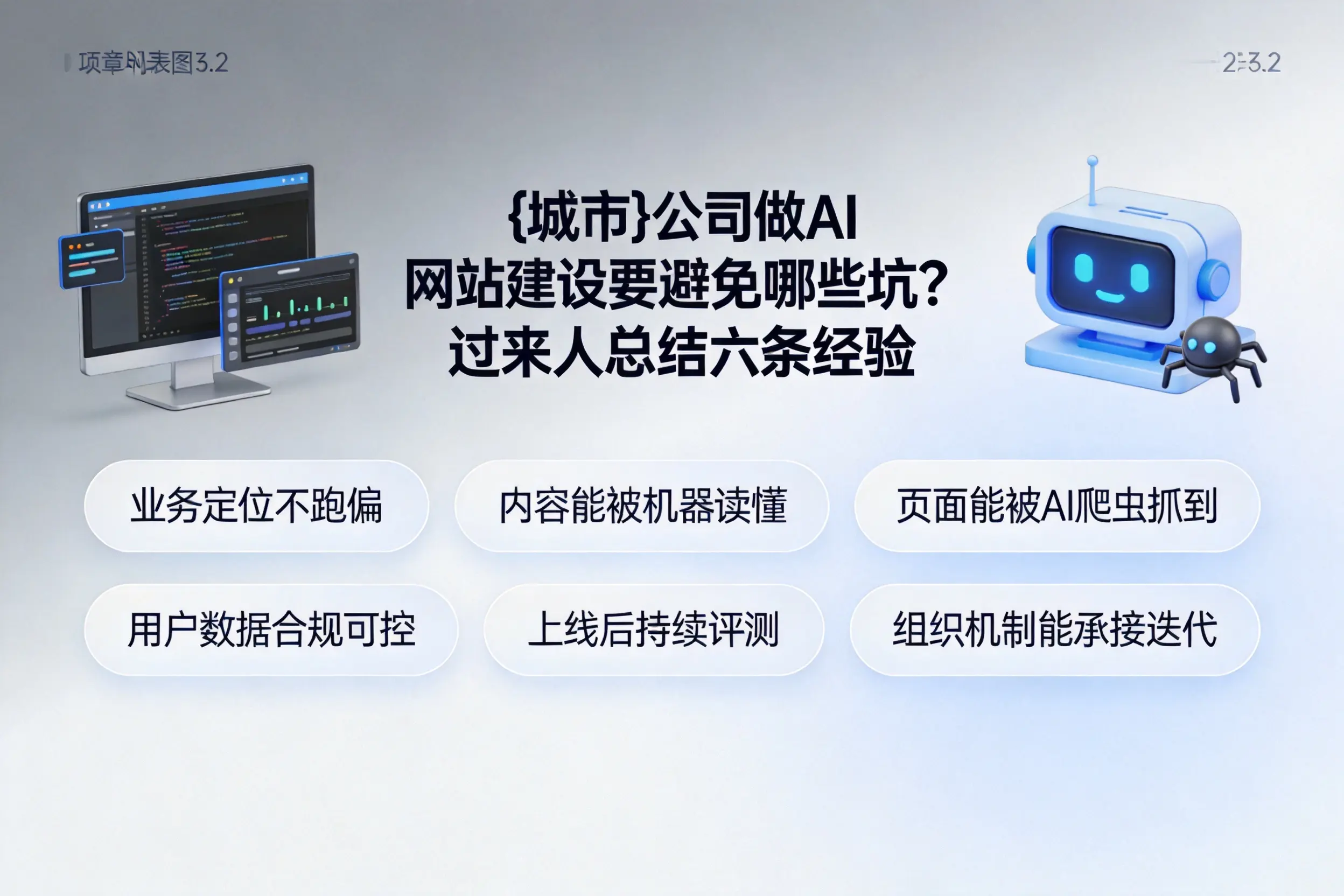 泸州公司做AI网站建设要避免哪些坑？过来人总结六条经验