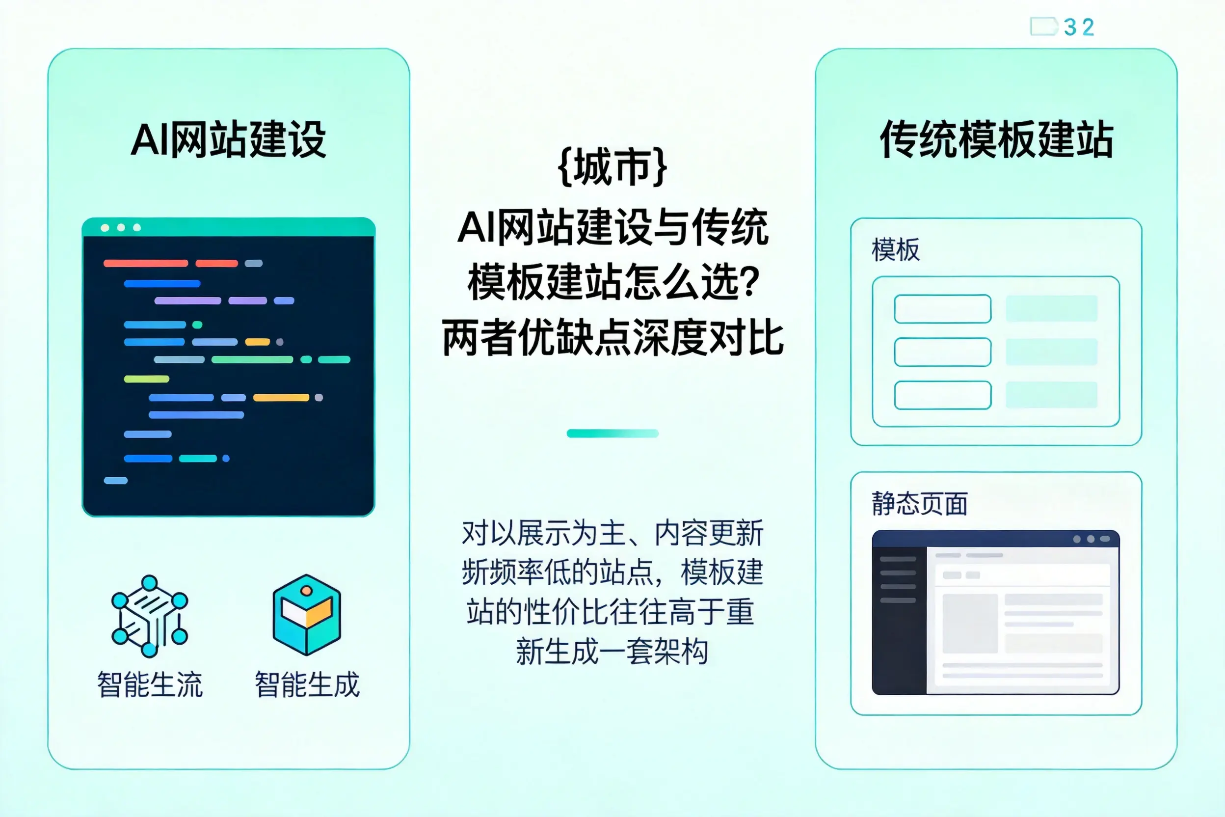 泸州AI网站建设与传统模板建站怎么选？两者优缺点深度对比
