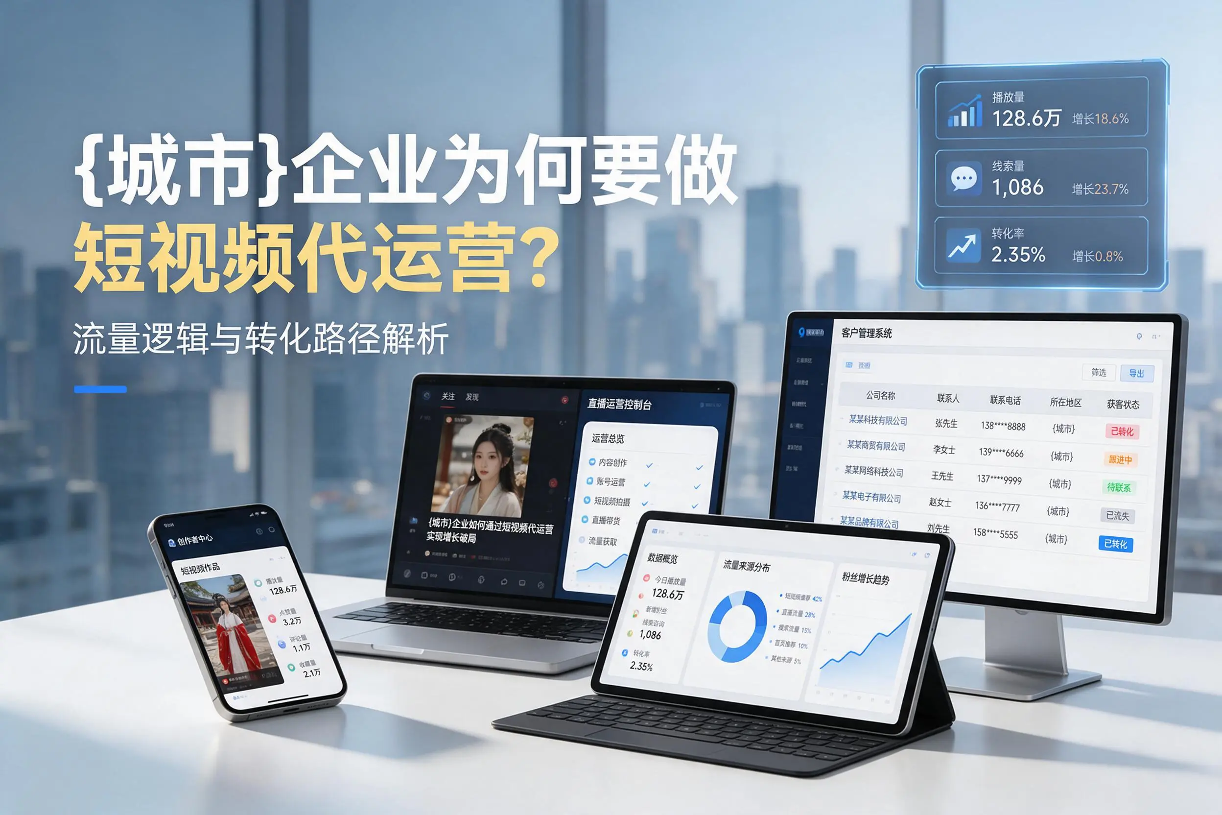 泸州企业为何要做短视频代运营？流量逻辑与转化路径解析