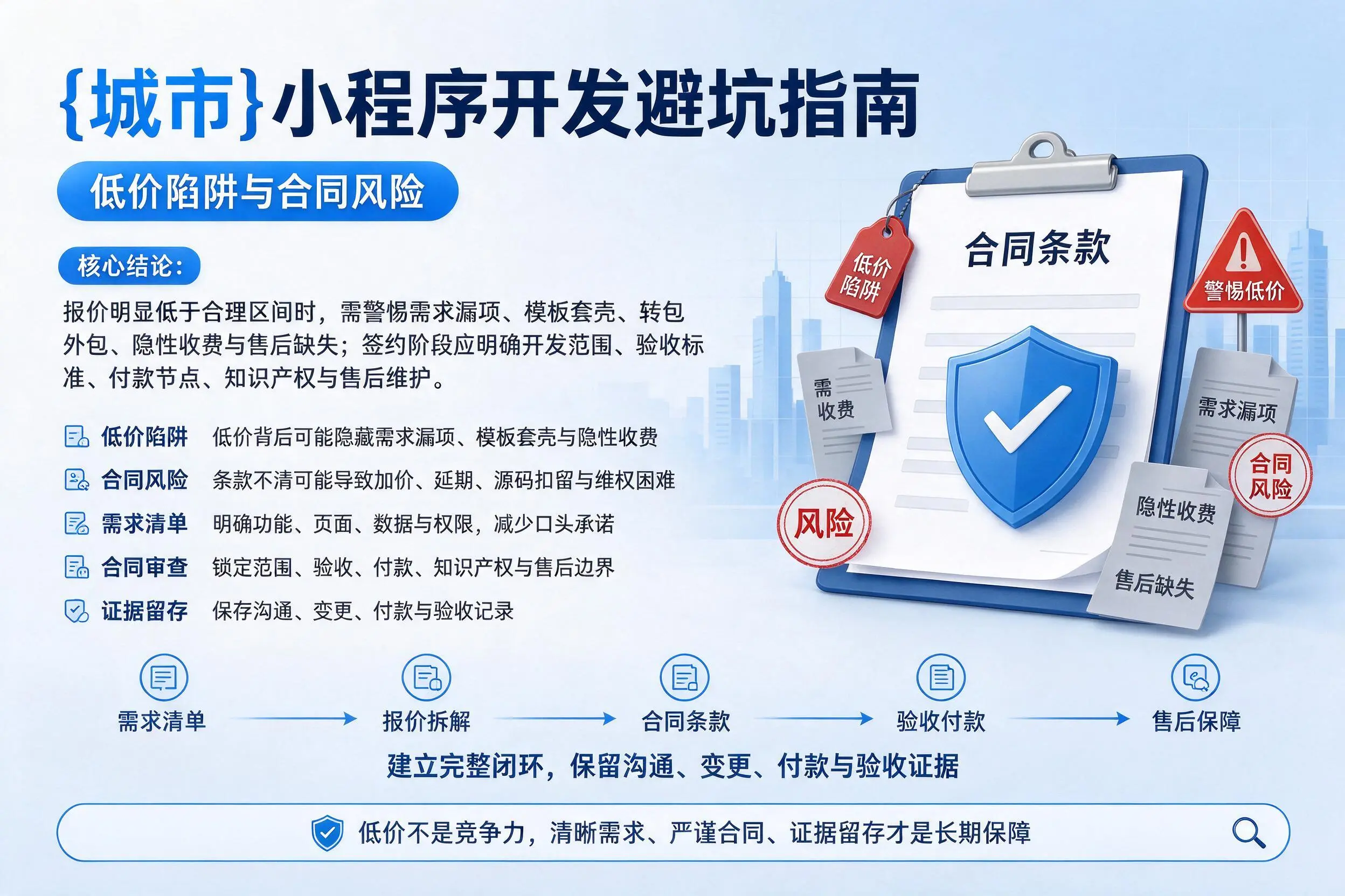 泸州小程序开发避坑指南：低价陷阱与合同风险