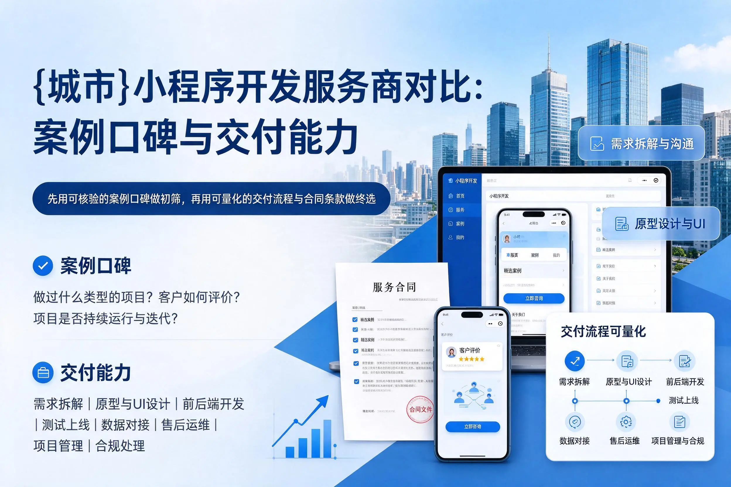 泸州小程序开发服务商对比：案例口碑与交付能力