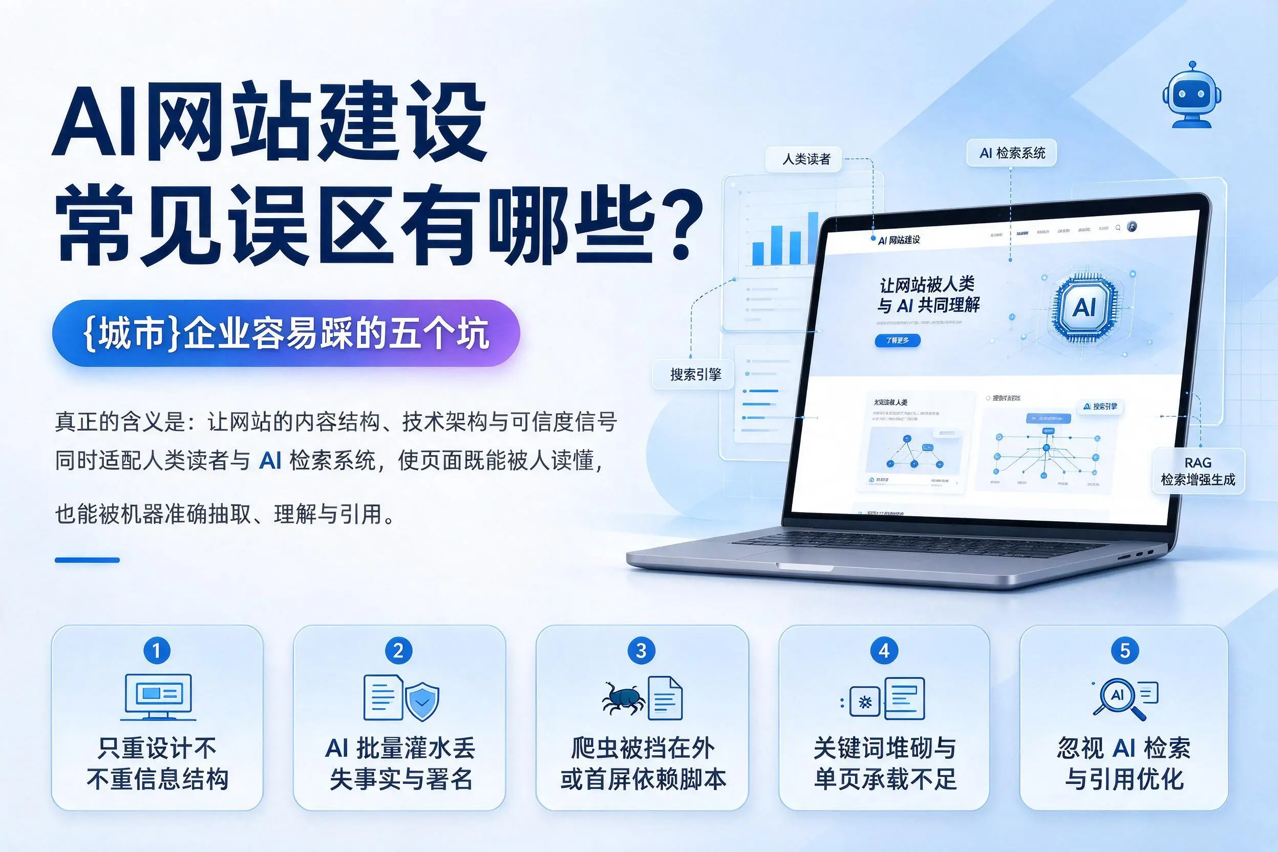 AI网站建设常见误区有哪些？泸州企业容易踩的五个坑