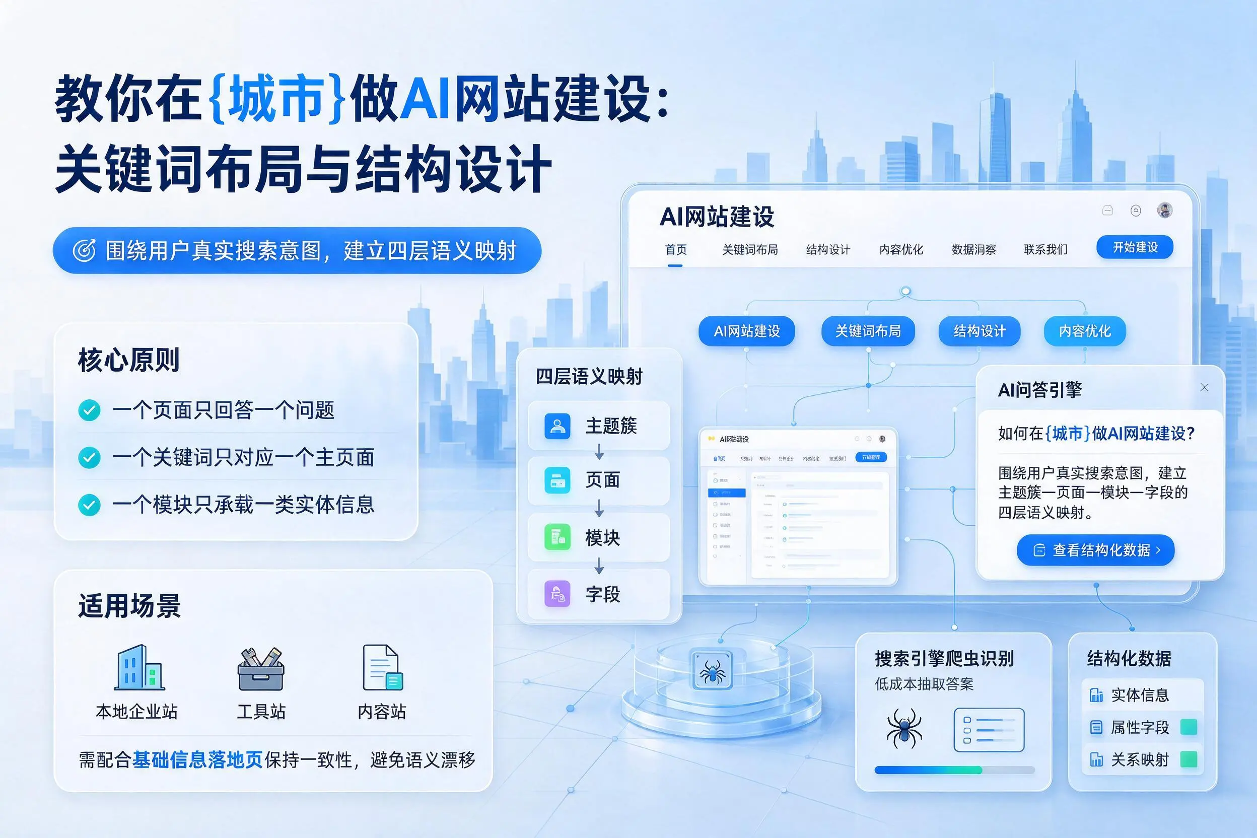 教你在泸州做AI网站建设：关键词布局与结构设计